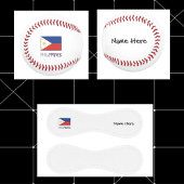 Philippinen und philippinische Flagge Personalisie Baseball