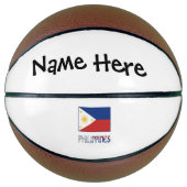 Philippinen und philippinische Flagge und Ihr Name Basketball (Vorderseite)