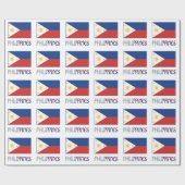 Philippinen und philippinische Flaggengift Geschenkpapier (Flach)
