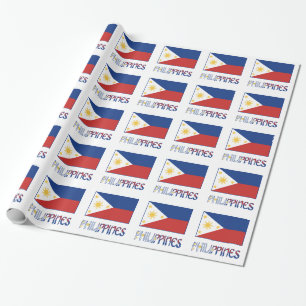 Philippinen und philippinisches Flaggen-Geschenk Geschenkpapier
