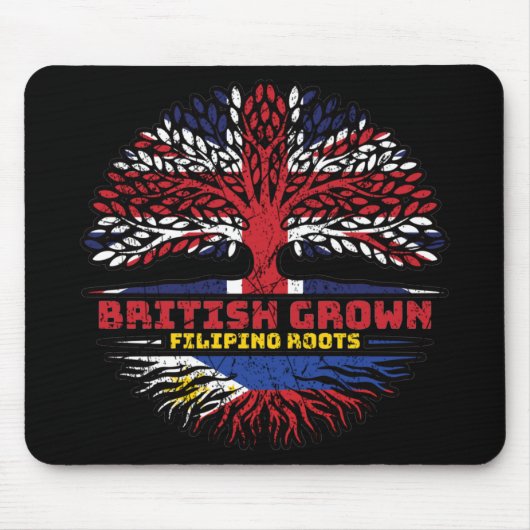 Philippinen Vereinigtes Königreich Mousepad (Vorne)