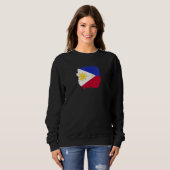 Philippinen Vintag philippinische Flagge Philippin Sweatshirt (Vorne ganz)