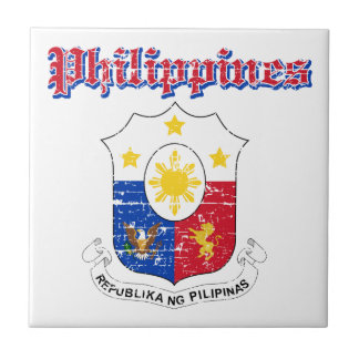 Philippinen-Wappen Entwürfe Fliese