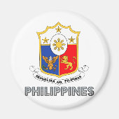 Philippinen-Wappen Magnet (Vorne)