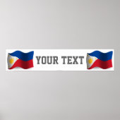 Philippinen Waving Flag Banner Poster (Vorne)