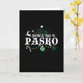 Philippinen Weihnachten - Diwa ng Pasko Karte (Gelbe Blume)