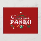 Philippinen Weihnachten - Diwa ng Pasko Postkarte (Vorderseite)