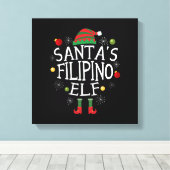 Philippinen - Weihnachten Leinwanddruck (Insitu (Holzboden))