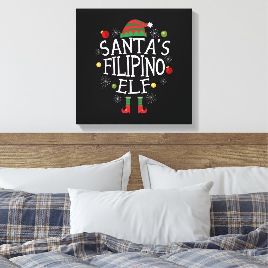 Philippinen - Weihnachten Leinwanddruck (Insitu (Schlafzimmer))