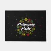 Philippinen Weihnachten Maligayang Pasko Snowflake Fußmatte (Vorderseite)