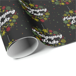 Philippinen Weihnachten Maligayang Pasko Snowflake Geschenkpapier