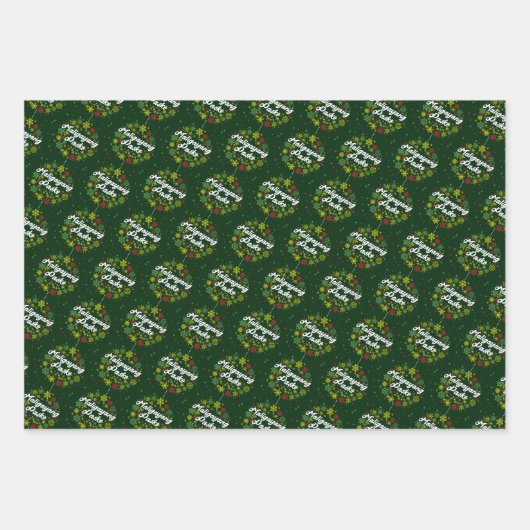 Philippinen Weihnachten Maligayang Pasko Snowflake Geschenkpapier Set (Vorderseite 3)
