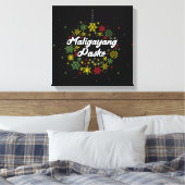 Philippinen Weihnachten Maligayang Pasko Snowflake Leinwanddruck (Insitu (Schlafzimmer))