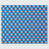 Philippinen-Wrapping Paper, philippinische Flagge Geschenkpapier (Flach)