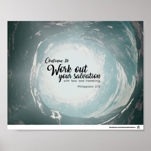 Philippiner 2:12 - Erleben Sie Ihre Rettung Poster (Vorne)