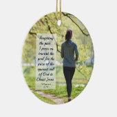 Philippiner 3:13-14 Presse gegen die hohe Berufung Keramikornament (Rechts)