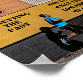 Philippiner 3:13-14 Presse gegen die hohe Berufung Poster (Ecke)