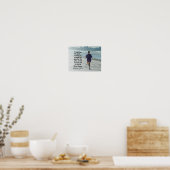 Philippiner 3:13-14 Presse gegen die hohe Berufung Poster (Küche)