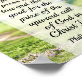Philippiner 3:14 Bibelverse, Girl Running Poster (Ecke)