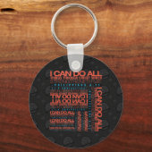 Philippiner 4:13 Basic Button Schlüsselanhänger (Vorderseite)