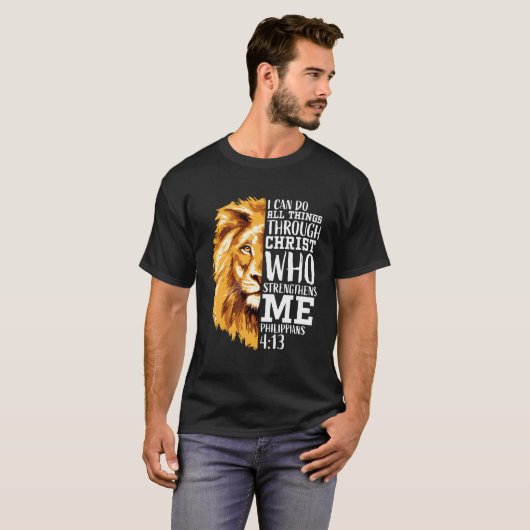 Philippiner 4:13 Christlich Verse gibt religiöse G T-Shirt (Vorne ganz)