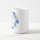 Philippiner 4:6 Fürchten Sie auf nichts Blaues Kaffeetasse (Mittel)