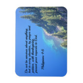 Philippiner 4:6 Sei um nichts besorgt Magnet (Vertikal)