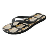 Philippiner 4:8 Bibelzitat Scroll All-over Unisex Badesandalen (Schrägansicht)