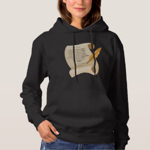 Philippiner 4:8 KJV Bibel Quote Scroll Women's Hoodie