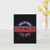 Philippines Boxing Club Gym Boxer Filipino Pinoy P Karte (Gelbe Blume)