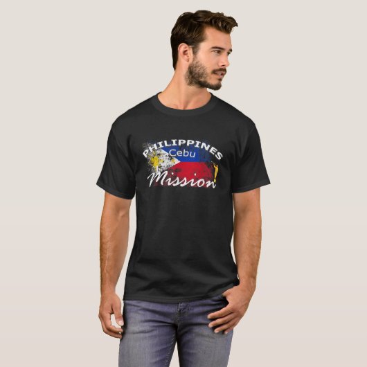 Philippines Cebu Mormon LDS Mission Missionar Gif T-Shirt (Vorne ganz)