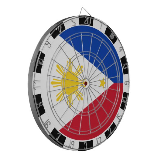 Philippines Dartboard & Philippines Flag-Spielbret Dartscheibe (Vorderseite Links)