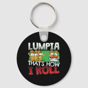 Philippines Filipino Lumpia Food Cartoon Schlüsselanhänger