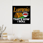Philippines Filipino Lumpia Food Zitat Poster (Küche)