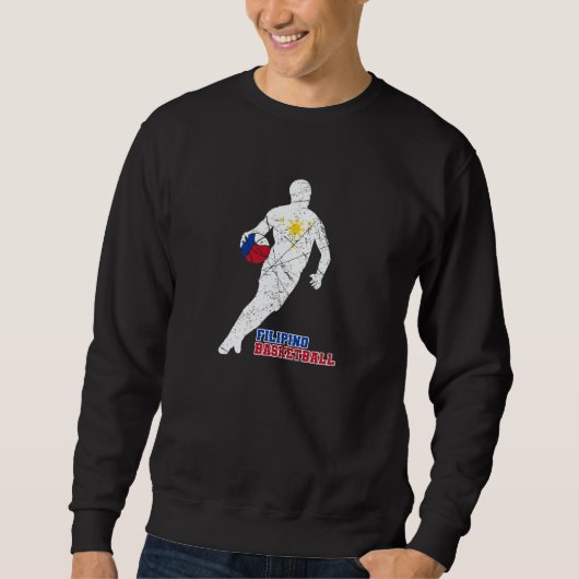 Philippines Filipino Sport Basketball Basket Ball Sweatshirt (Vorderseite)