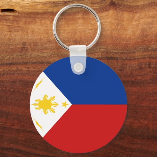 Philippines Fisheye Flag Schlüsselanhänger (Vorderseite)