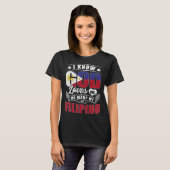 Philippines Flag God Loves Me Philipinos T-Shirt (Vorne ganz)