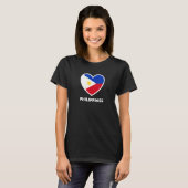 Philippines Flag Heart T-Shirt (Vorne ganz)