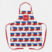 PHILIPPINES FLAG | Monogramm | Philippino Schürze (Vorderseite)