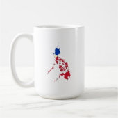Philippines flag on the map kaffeetasse (Links)