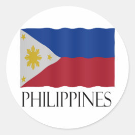 Philippines flag runder aufkleber