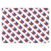 PHILIPPINES Flag Stilvoll Patriotic Geometric Tischdecke (Vorderseite (Horizontal))