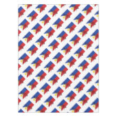 PHILIPPINES Flag Stilvoll Patriotic Geometric Tischdecke (Vorderseite)