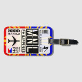 Philippines Manila Luggage Tag Gepäckanhänger (Vorderseite (Horizontal))