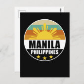 Philippines Manila Proud Philippino Liebe Pinoy Postkarte (Vorne/Hinten)