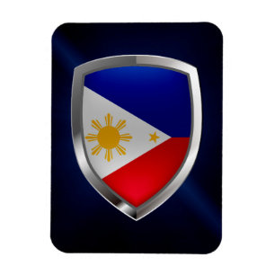 Philippines Metallisches Emblem Magnet