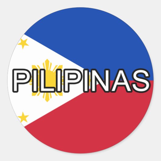 Philippines Pilipinas Euro Sticker (Vorderseite)