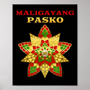 Philippines Pilipinas Filipino Weihnachtsparol Xma Poster