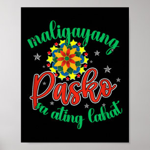 Philippines Pilipinas Filipino Weihnachtsparol Xma Poster