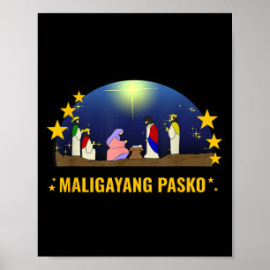 Philippines Pilipinas Filipino Weihnachtsparol Xma Poster